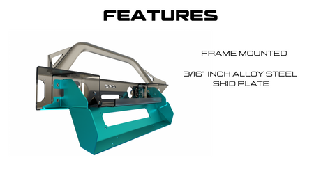SPORT SERIES EVO FRONT BUMPER TRANSPARENT RENDER HIGHLIGHTING  SKID PLATE