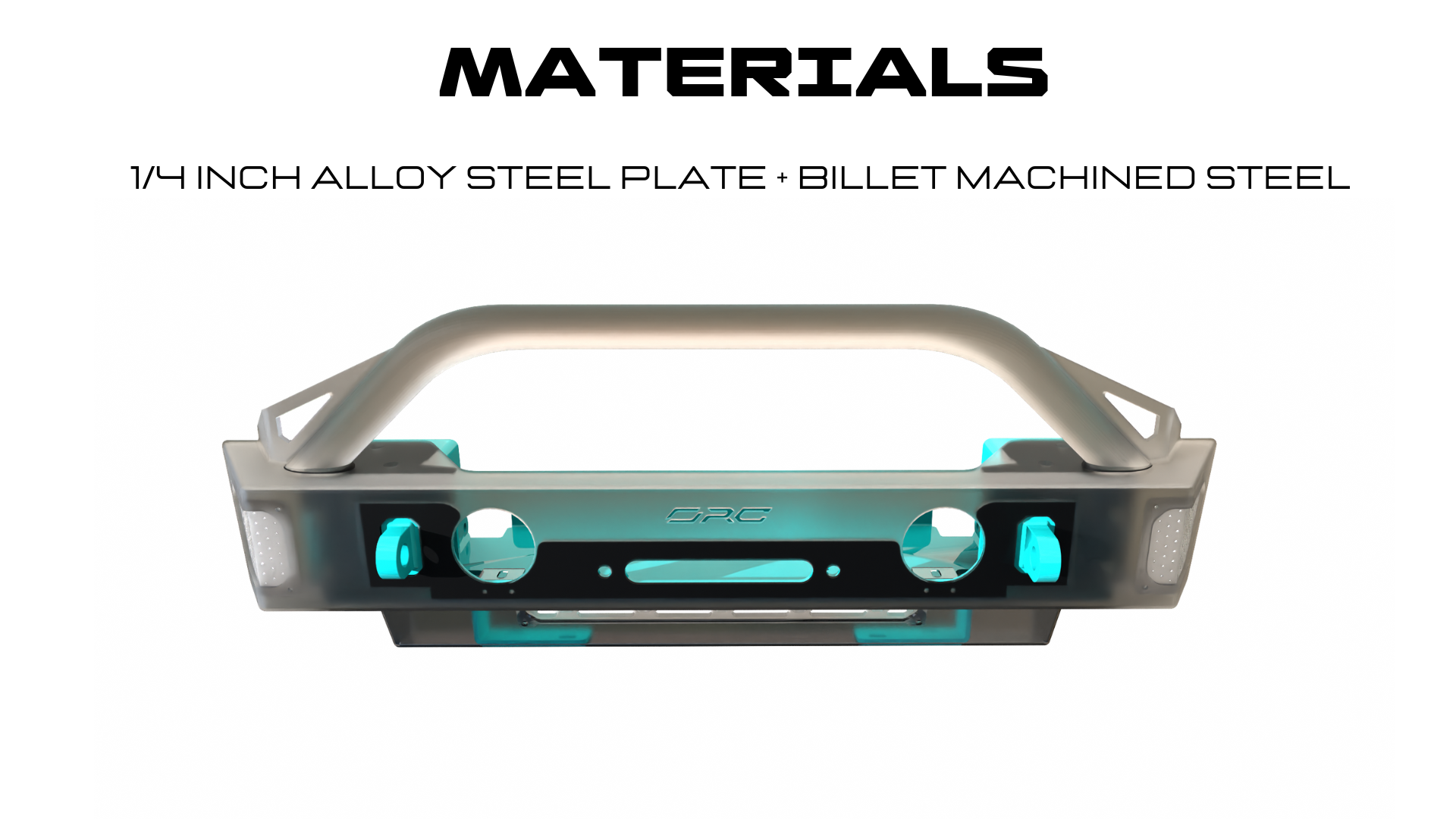 SPORT SERIES EVO FRONT BUMPER TRANSPARENT RENDER HIGHLIGHTING  MATERIALS STEEL
