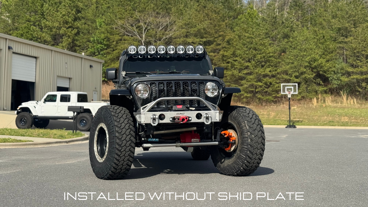 SPORT SERIES EVO FRONT BUMPER ON BLACK GLADIATOR WITHOIUT SKID PLATE