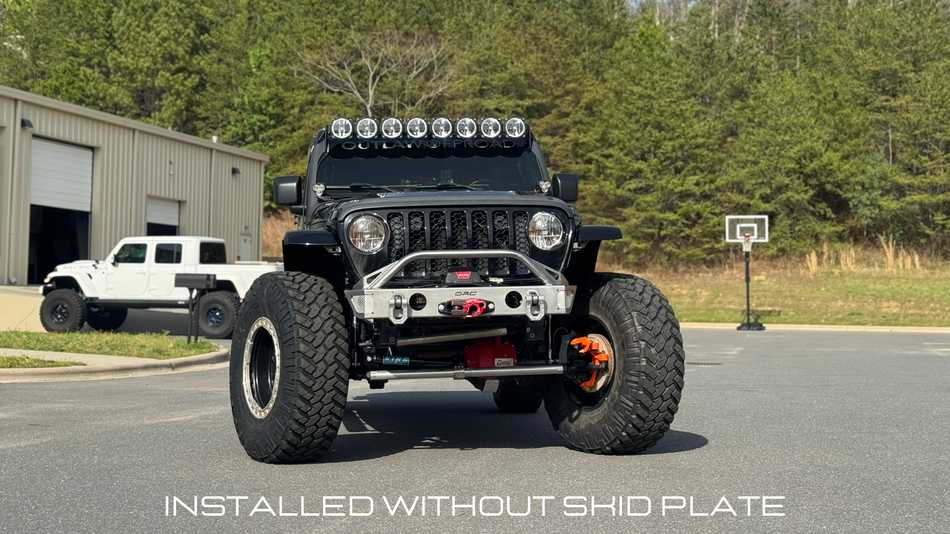 SPORT SERIES EVO FRONT BUMPER ON BLACK GLADIATOR WITHOIUT SKID PLATE