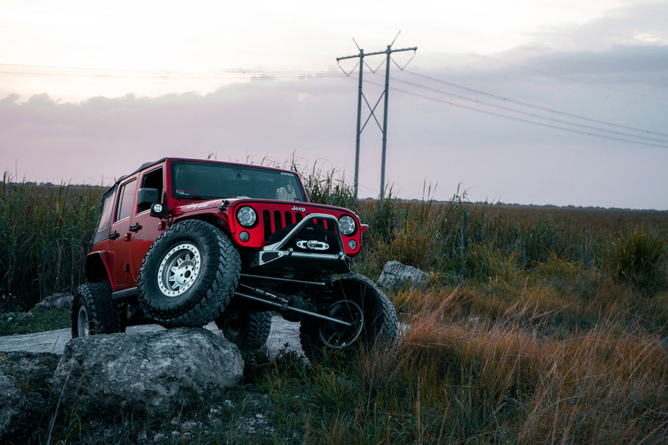 Jeep Wrangler R-Spec Frame Chop Front Bumper with Stinger for JK JL and JT