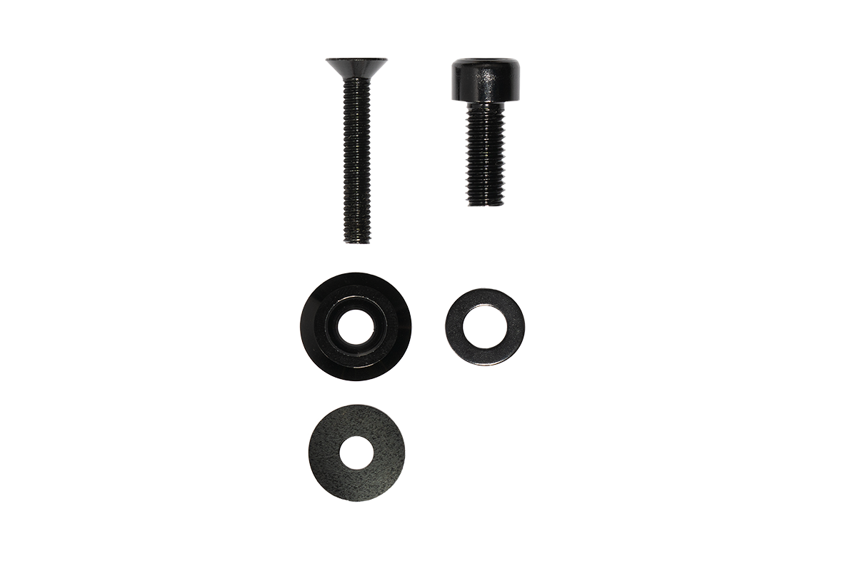 Black bolts and washers. Replacement hardware for rusty jeep bolts. 