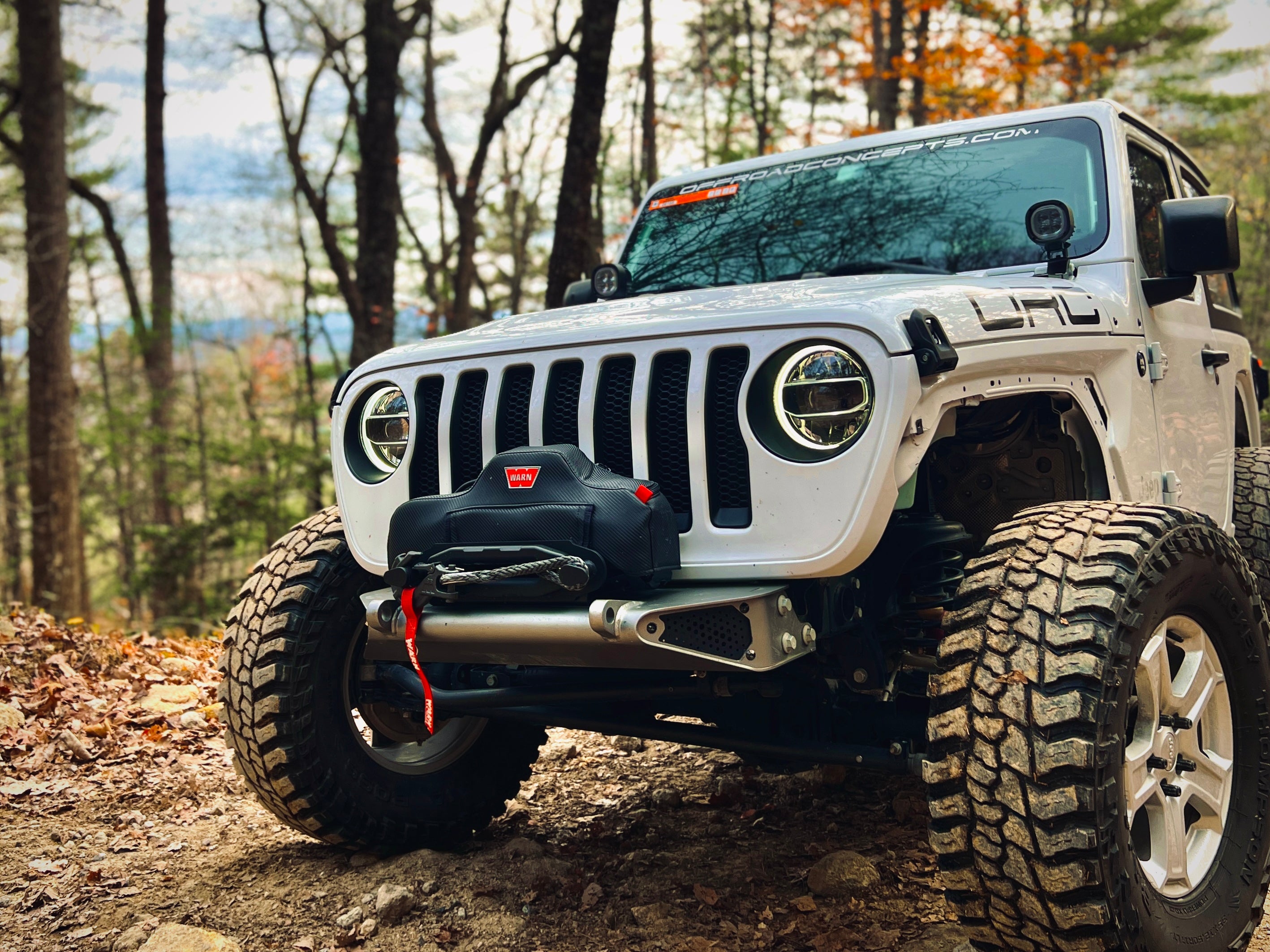 frame chop front bumper on JL, side