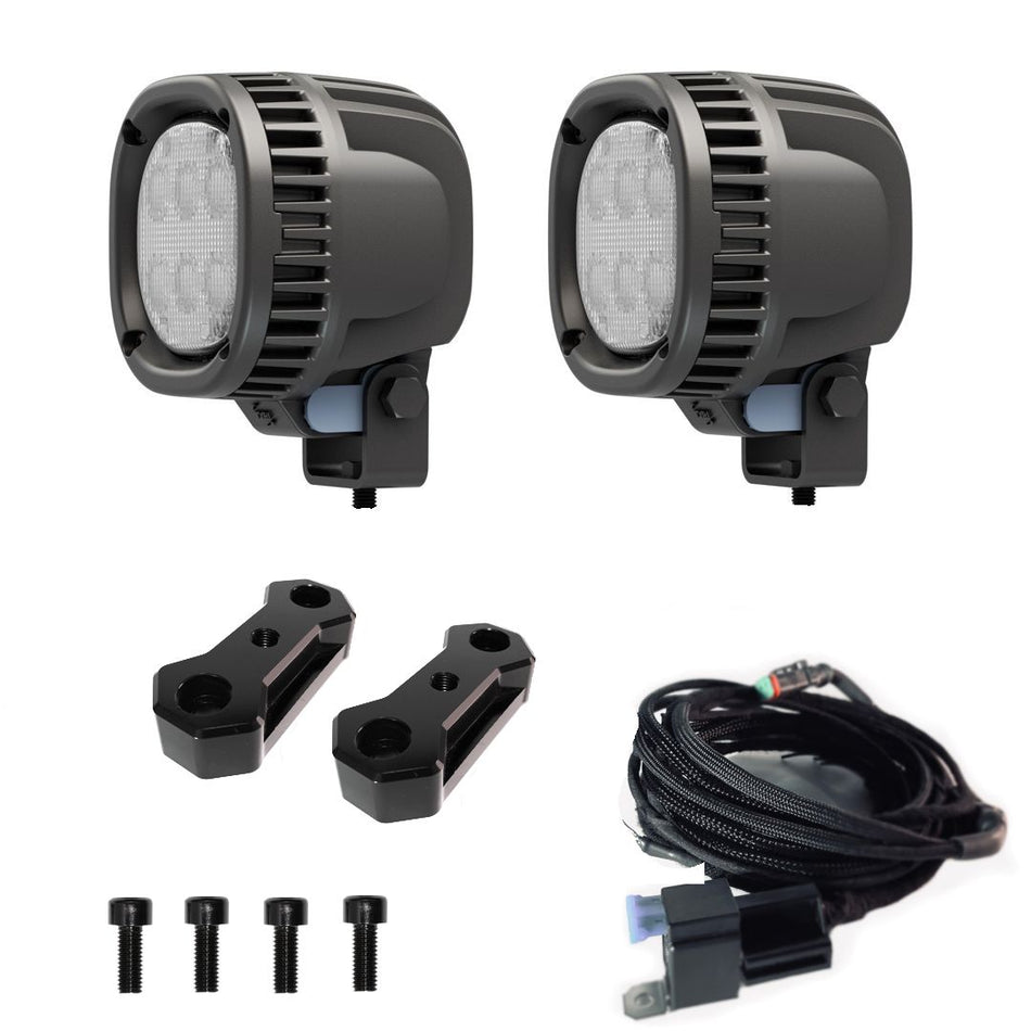 HIGH POWER POD LIGHT KIT FOR JK WRANGLER A-PILLAR