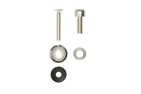 Silver bolts and washers. Replacement hardware for rusty jeep bolts. 